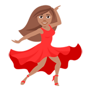 Émoji 💃🏽 Danseuse : Peau Légèrement Mate sur JoyPixels 4.0.