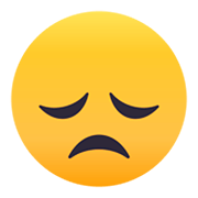 😞 Emoji Rosto Desapontado na JoyPixels 4.0.