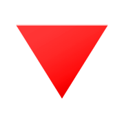 Émoji 🔻 Triangle Rouge Pointant Vers Le Bas sur JoyPixels 4.0.