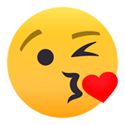 😘 Emoji Rosto Mandando Um Beijo na JoyPixels 4.0.