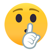 🤫 Emoji Rosto Fazendo Sinal De Silêncio na JoyPixels 4.0.