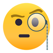 🧐 Emoji Gesicht mit Monokel JoyPixels 4.0.