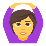 Émoji 🙆 Personne Faisant Un Geste D’acceptation sur JoyPixels 4.0.