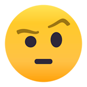 🤨 Emoji Gesicht mit hochgezogenen Augenbrauen JoyPixels 4.0.