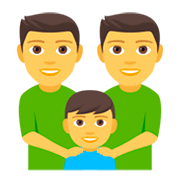 👨‍👨‍👦 Emoji Familie: Mann, Mann und Junge JoyPixels 4.0.