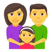 👨‍👩‍👧 Emoji Família: Homem, Mulher E Menina na JoyPixels 4.0.