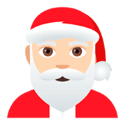 Emoji 🎅🏻 Babbo Natale: Carnagione Chiara su JoyPixels 4.0.