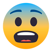 😨 Emoji Cara Asustada en JoyPixels 4.0.