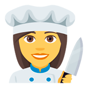 Émoji 👩‍🍳 Cuisinière sur JoyPixels 4.0.