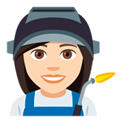 👩🏻‍🏭 Emoji Operaria: Tono De Piel Claro en JoyPixels 4.0.