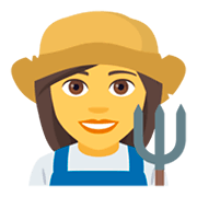 Emoji 👩‍🌾 Contadina su JoyPixels 4.0.