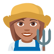 👩🏽‍🌾 Emoji Agricultora: Tono De Piel Medio en JoyPixels 4.0.