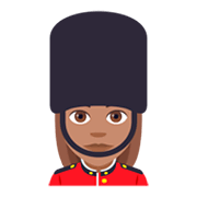 💂🏽‍♀️ Emoji Guardia Mujer: Tono De Piel Medio en JoyPixels 4.0.