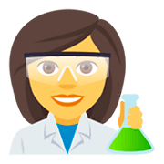 👩‍🔬 Emoji Wissenschaftlerin JoyPixels 4.0.