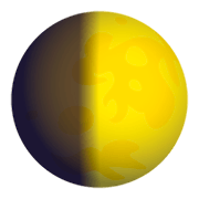 Emoji 🌓 Primo Quarto Di Luna su JoyPixels 4.0.