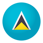 🇱🇨 Emoji Flagge: St. Lucia JoyPixels 4.0.