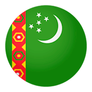 🇹🇲 Emoji Flagge: Turkmenistan JoyPixels 4.0.