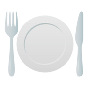 🍽️ Emoji Cuchillo Y Tenedor Con Un Plato en JoyPixels 4.0.