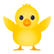 🐥 Emoji Küken von vorne JoyPixels 4.0.