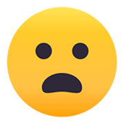 😦 Emoji Rosto Franzido Com Boca Aberta na JoyPixels 4.0.
