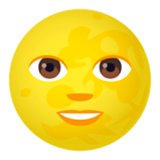 Émoji 🌝 Pleine Lune Avec Visage sur JoyPixels 4.0.