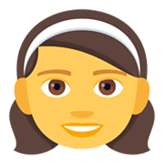 Émoji 👧 Fille sur JoyPixels 4.0.