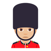 💂🏼 Emoji Guarda: Pele Morena Clara na JoyPixels 4.0.