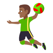 Émoji 🤾🏾 Personne Jouant Au Handball : Peau Mate sur JoyPixels 4.0.