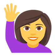 Émoji 🙋 Personne Qui Lève La Main sur JoyPixels 4.0.