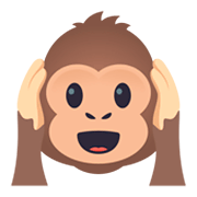 🙉 Emoji Mono Con Los Oídos Tapados en JoyPixels 4.0.