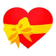 Émoji 💝 Cœur Avec Ruban sur JoyPixels 4.0.