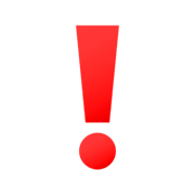 Emoji ❗ Punto Esclamativo Rosso su JoyPixels 4.0.