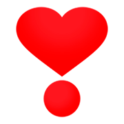 ❣️ Emoji Herz als Ausrufezeichen JoyPixels 4.0.