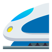 🚄 Emoji Hochgeschwindigkeitszug mit spitzer Nase JoyPixels 4.0.