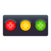 Émoji 🚥 Feu Tricolore Horizontal sur JoyPixels 4.0.