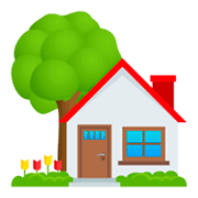 Émoji 🏡 Maison Avec Jardin sur JoyPixels 4.0.