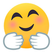 🤗 Emoji Cara Con Manos Abrazando en JoyPixels 4.0.