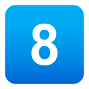 8️⃣ Emoji Teclas: 8 en JoyPixels 4.0.