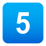 5️⃣ Emoji Teclas: 5 en JoyPixels 4.0.