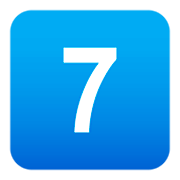 7️⃣ Emoji Teclas: 7 en JoyPixels 4.0.