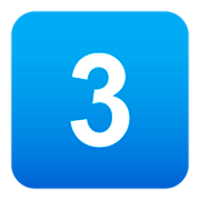 3️⃣ Emoji Teclas: 3 en JoyPixels 4.0.
