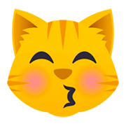 😽 Emoji Rosto De Gato Mandando Um Beijo na JoyPixels 4.0.