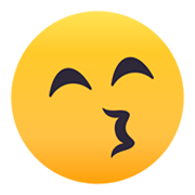 😙 Emoji Cara Besando Con Ojos Sonrientes en JoyPixels 4.0.