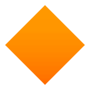 🔶 Emoji Rombo Naranja Grande en JoyPixels 4.0.