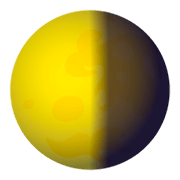 Emoji 🌗 Ultimo Quarto Di Luna su JoyPixels 4.0.