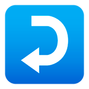 ↩️ Emoji geschwungener Pfeil nach links JoyPixels 4.0.