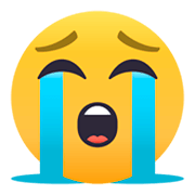 Emoji 😭 Faccina Disperata su JoyPixels 4.0.
