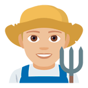 👨🏼‍🌾 Emoji Agricultor: Tono De Piel Claro Medio en JoyPixels 4.0.
