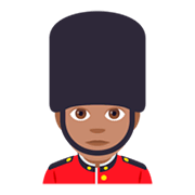 💂🏽‍♂️ Emoji Guarda Homem: Pele Morena na JoyPixels 4.0.