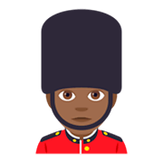 💂🏾‍♂️ Emoji Guarda Homem: Pele Morena Escura na JoyPixels 4.0.